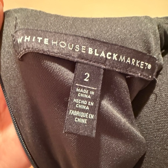 WHBM Handkerchief Elegant Dress, Deep Green Top , Floral Leafy bottom.size 2 - Picture 12 of 12